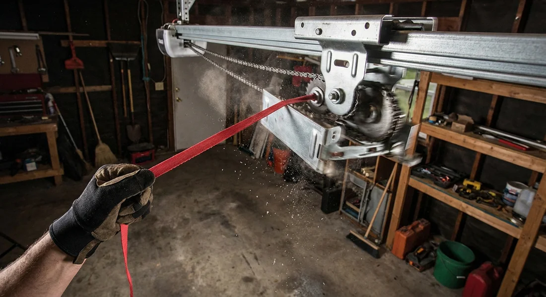 Actionnement du cordon de débrayage manuel pour moteur Sommer