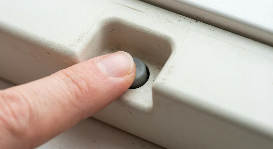 Procédure de réinitialisation manuelle du moteur de volet Velux.