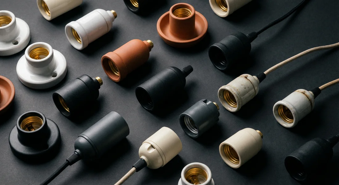 Différents types de douilles E27 selon les matériaux et la qualité