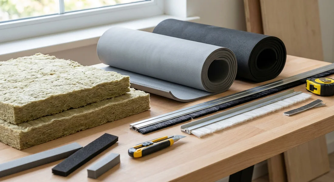 Différents types de matériaux isolants pour coffres de volets