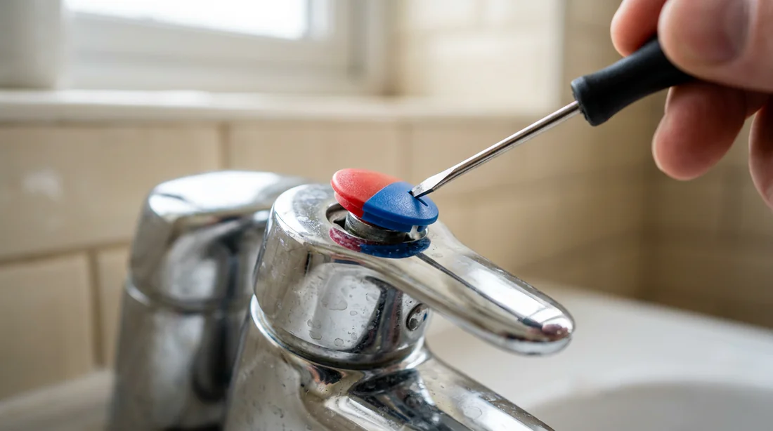 Schéma technique montrant l'emplacement de la vis de serrage interne.