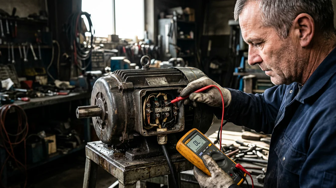 Utilisation d'un multimètre pour tester les bobinages d'un moteur