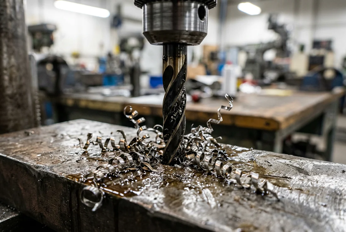 Équipements de sécurité pour le perçage industriel.
