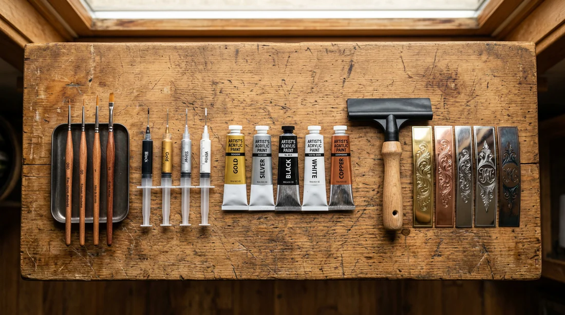 Matériel et outils nécessaires pour peindre des gravures