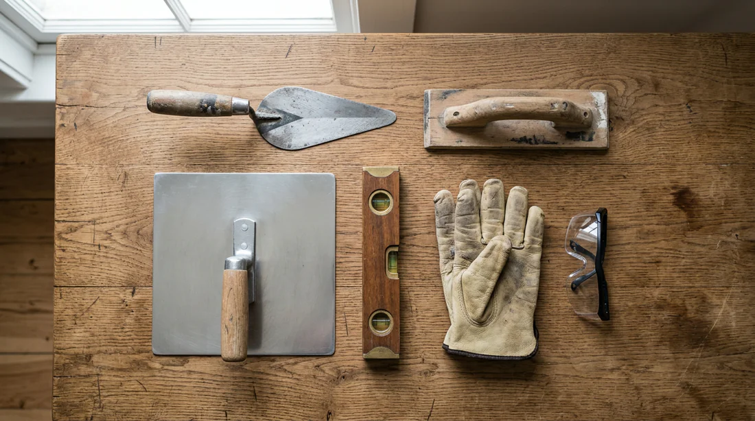 Matériel et outils nécessaires pour réaliser un enduit gratté